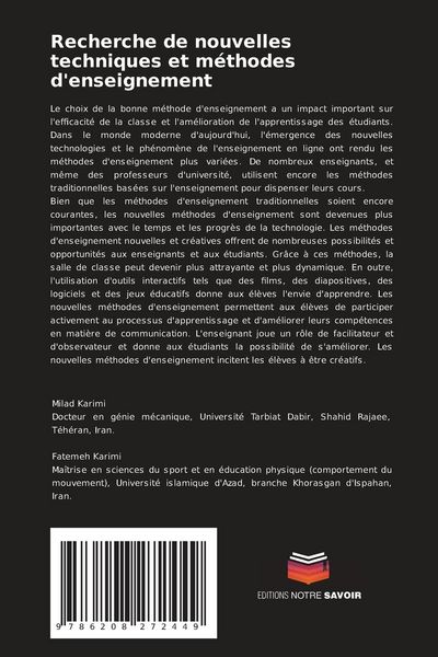 Produktbild: Recherche de nouvelles techniques et m&eacute;thodes d'enseignement