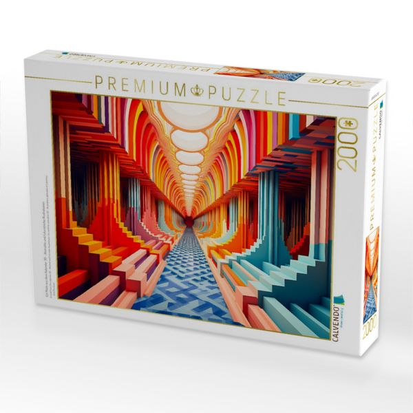 Produktbild: CALVENDO Puzzle Ein Motiv aus dem Kalender 3D - Abstrakte und futuristische Illustrationen | 2000 Teile Lege-Gr&ouml;&szlig;e 90x67cm Foto-Puzzle f&uuml;r gl&uuml;ckliche