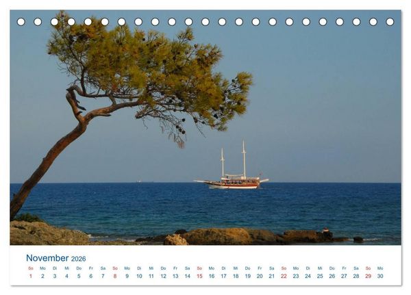Produktbild: T&uuml;rkei - Reise ins Blaue (Tischkalender 2026 DIN A5 quer), CALVENDO Monatskalender