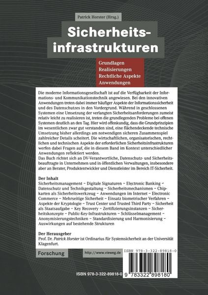 Produktbild: Sicherheitsinfrastrukturen