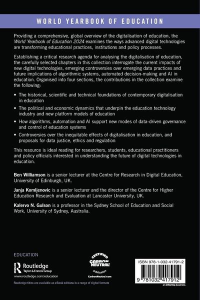 Produktbild: World Yearbook of Education 2024