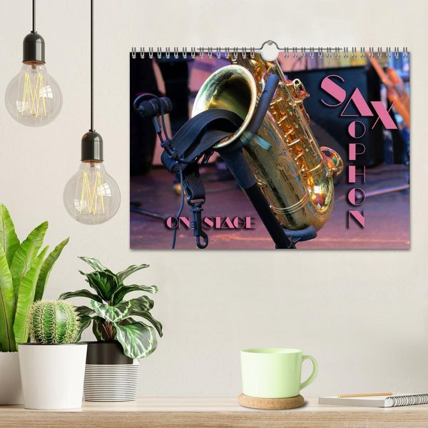Produktbild: SAXOPHON - on stage (Wandkalender 2026 DIN A4 quer), CALVENDO Monatskalender