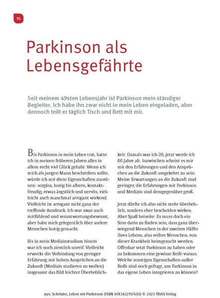 Produktbild: Leben mit Parkinson