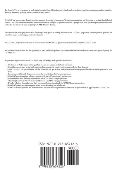Produktbild: GAMSAT Preparation Biology