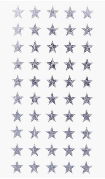 Produktbild: Sticker Sterne 10mm, Silber