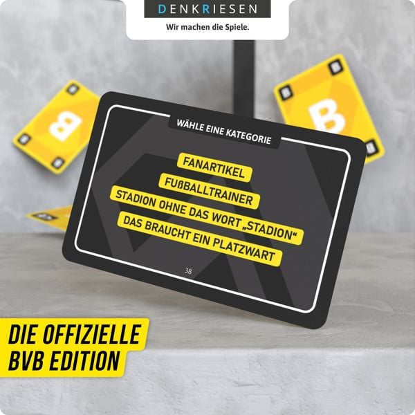 DENKRIESEN - STADT LAND VOLLPFOSTEN® - Das Kartenspiel - BVB EDITION - "Entscheidend ist auf'm Platz."