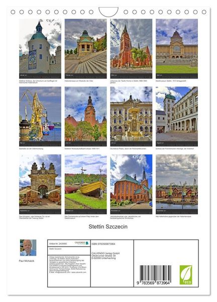 Produktbild: Stettin Szczecin (Wandkalender 2027 DIN A4 hoch), CALVENDO Monatskalender