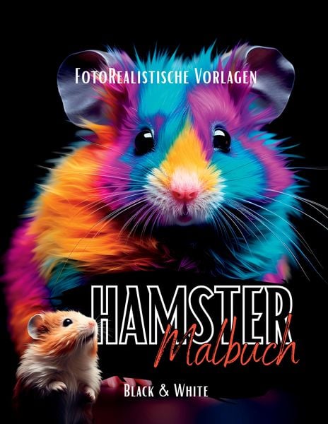 Produktbild: Malbuch Hamster &bdquo;Fotorealistisch&ldquo;.