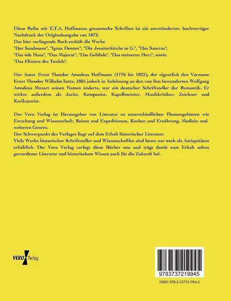 Produktbild: E.T.A. Hoffmanns gesammelte Schriften