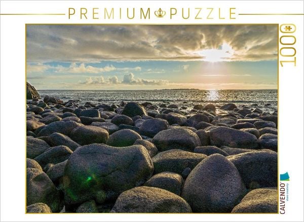 Produktbild: CALVENDO Puzzle Uttakleiv Strand am Abend, Lofoten | 1000 Teile Lege-Gr&ouml;&szlig;e 64x48cm Foto-Puzzle f&uuml;r gl&uuml;ckliche Stunden