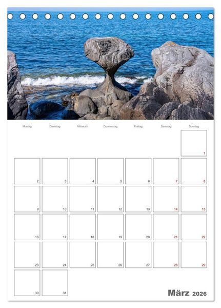 Produktbild: Norwegen - Reiseplaner (Tischkalender 2026 DIN A5 hoch), CALVENDO Monatskalender