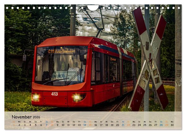 Produktbild: Nahverkehr in Chemnitz (Wandkalender 2026 DIN A4 quer), CALVENDO Monatskalender
