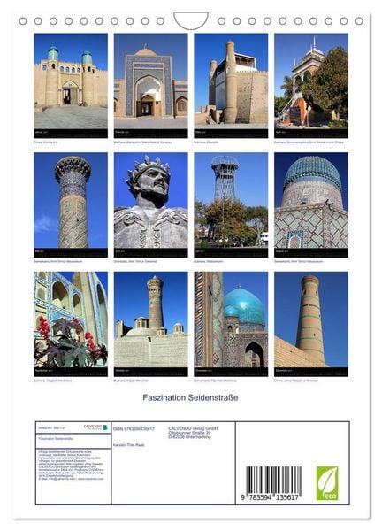 Produktbild: Faszination Seidenstra&szlig;e (Wandkalender 2027 DIN A4 hoch), CALVENDO Monatskalender