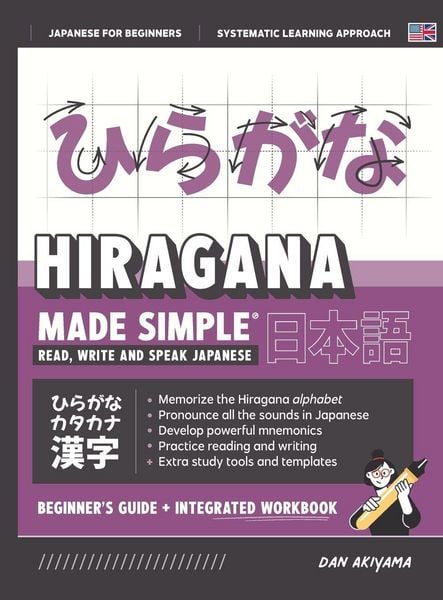Produktbild: Learning Hiragana - Beginner's Guide and Integrated Workbook | Learn how to Read, Write and Speak Japanese