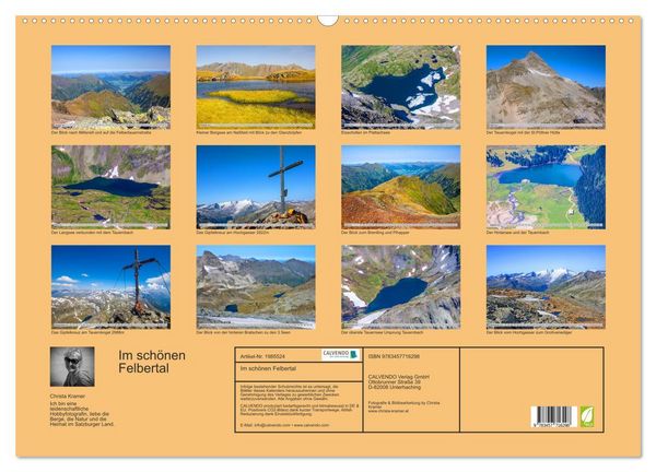 Produktbild: Im sch&ouml;nen Felbertal (Wandkalender 2026 DIN A2 quer), CALVENDO Monatskalender