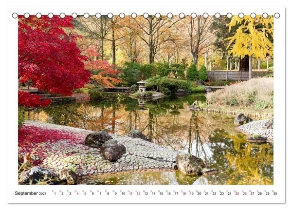 Produktbild: Japanische G&auml;rten in Deutschland (Tischkalender 2027 DIN A5 quer), CALVENDO Monatskalender