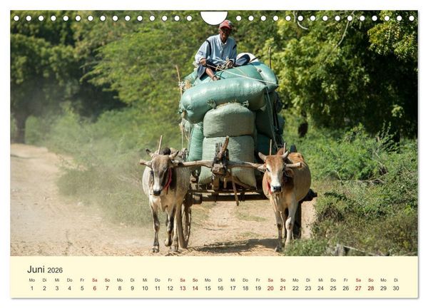 Produktbild: Leben in Myanmar (Wandkalender 2026 DIN A4 quer), CALVENDO Monatskalender