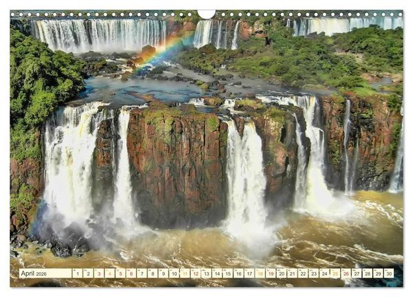 Produktbild: Iguazu Wasserf&auml;lle - S&uuml;damerika (Wandkalender 2026 DIN A3 quer), CALVENDO Monatskalender