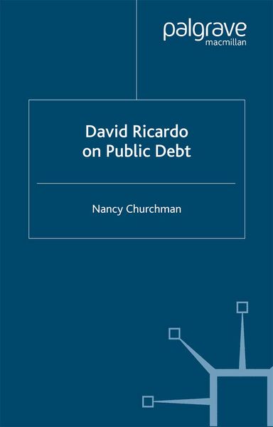 Produktbild: David Ricardo on Public Debt