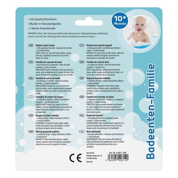 Produktbild: Idena Badeenten Familie Mutter + 2 Babys 3 St&uuml;ck