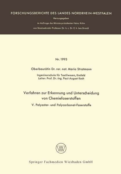 Produktbild: Verfahren zur Erkennung und Unterscheidung von Chemiefaserstoffen