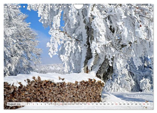 Produktbild: Winter. Zauberhafte Schneelandschaften (Wandkalender 2026 DIN A4 quer), CALVENDO Monatskalender