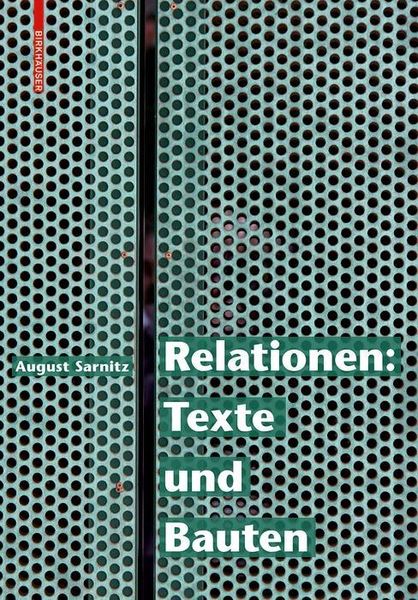 Produktbild: Relationen: Texte und Bauten