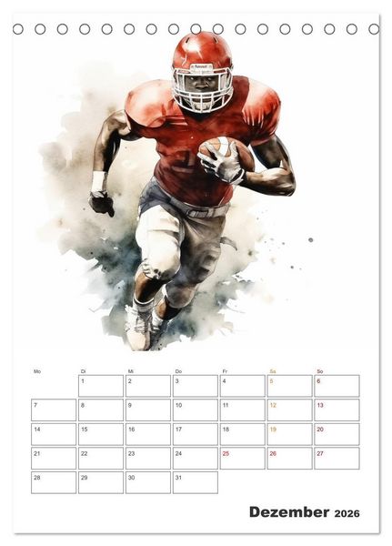 Produktbild: Aktivit&auml;ten im Sport (Tischkalender 2026 DIN A5 hoch), CALVENDO Monatskalender