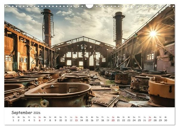 Produktbild: KI - Lost Places aus dem Rechner (Wandkalender 2026 DIN A3 quer), CALVENDO Monatskalender
