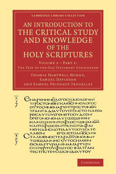 Produktbild: An Introduction to the Critical Study and Knowledge of the Holy Scriptures