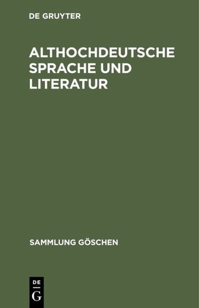 Produktbild: Althochdeutsche Sprache und Literatur