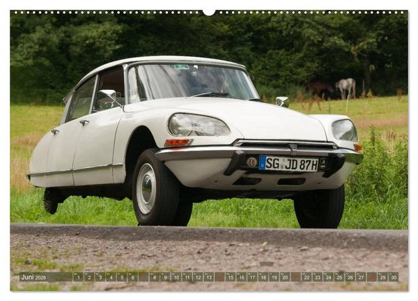 Produktbild: Citro&euml;n DS - G&ouml;ttin in wei&szlig; (Wandkalender 2026 DIN A2 quer), CALVENDO Monatskalender