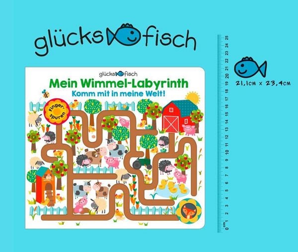 Produktbild: Gl&uuml;cksfisch: Mein Wimmel-Labyrinth: Komm mit in meine Welt!