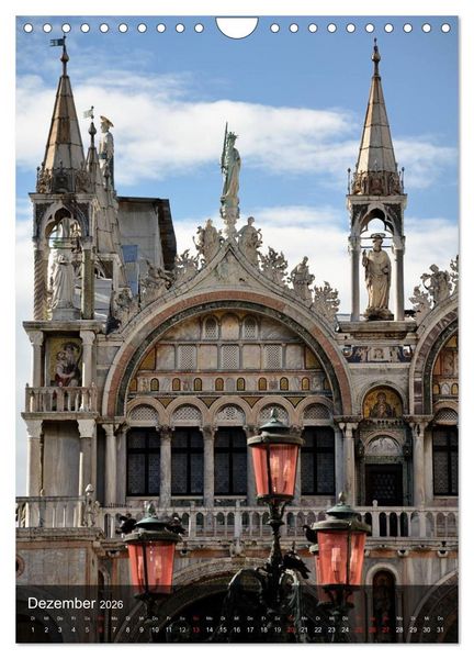 Produktbild: Fotografischer Streifzug durch Venedig (Wandkalender 2026 DIN A4 hoch), CALVENDO Monatskalender