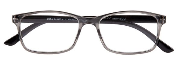 Produktbild: Lesebrille LUCA, grau-schwarz, +1.00 dpt