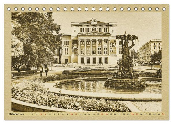 Produktbild: Riga &ndash; Ein Kalender im Zeitungsstil (Tischkalender 2026 DIN A5 quer), CALVENDO Monatskalender