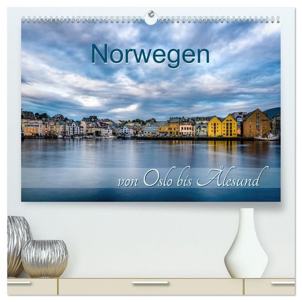Produktbild: Norwegen von Oslo bis &Aring;lesund (hochwertiger Premium Wandkalender 2026 DIN A2 quer), Kunstdruck in Hochglanz