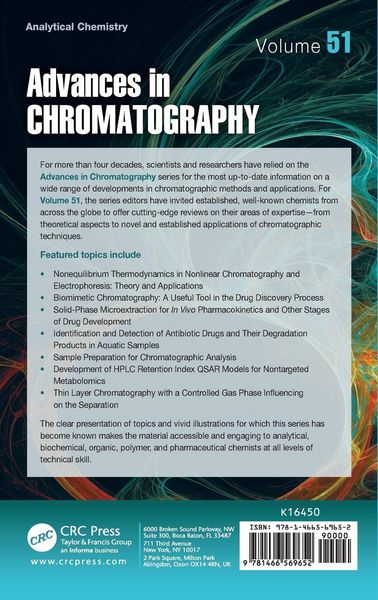 Produktbild: Advances in Chromatography, Volume 51