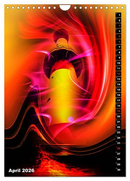 Produktbild: Leuchtt&uuml;rme Kalender der besonderen Art (Wandkalender 2026 DIN A4 hoch), CALVENDO Monatskalender