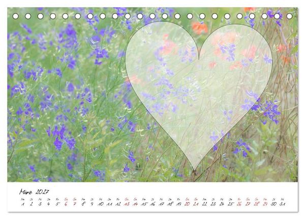 Produktbild: Blauer Bl&uuml;tentraum - Bastelkalender (Tischkalender 2027 DIN A5 quer), CALVENDO Monatskalender