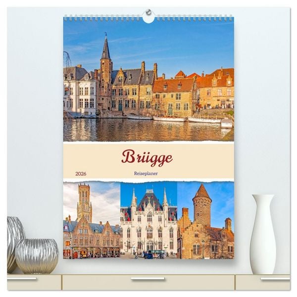 Produktbild: Br&uuml;gge - Reiseplaner (hochwertiger Premium Wandkalender 2026 DIN A2 hoch), Kunstdruck in Hochglanz