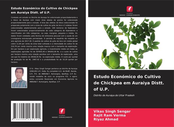 Produktbild: Estudo Econ&oacute;mico do Cultivo de Chickpea em Auraiya Distt. of U.P.