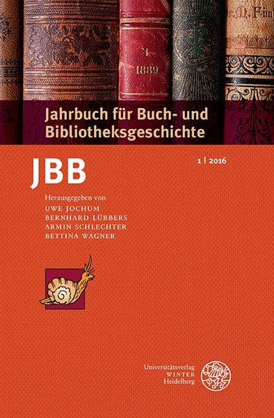 Produktbild: Jahrbuch f&uuml;r Buch- und Bibliotheksgeschichte 1 | 2016