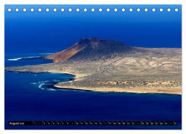 Produktbild: Vulkaninsel Lanzarote (Tischkalender 2026 DIN A5 quer), CALVENDO Monatskalender