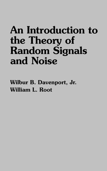 Produktbild: An Introduction to the Theory of Random Signals and Noise