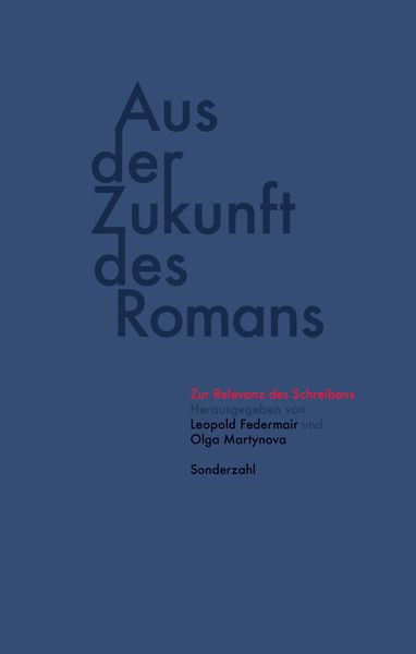Produktbild: Aus der Zukunft des Romans