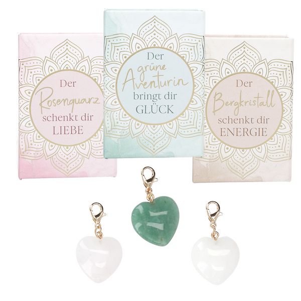 Produktbild: Heart Moments Edelstein Herzanh&auml;nger im Display