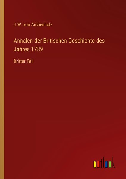 Produktbild: Annalen der Britischen Geschichte des Jahres 1789