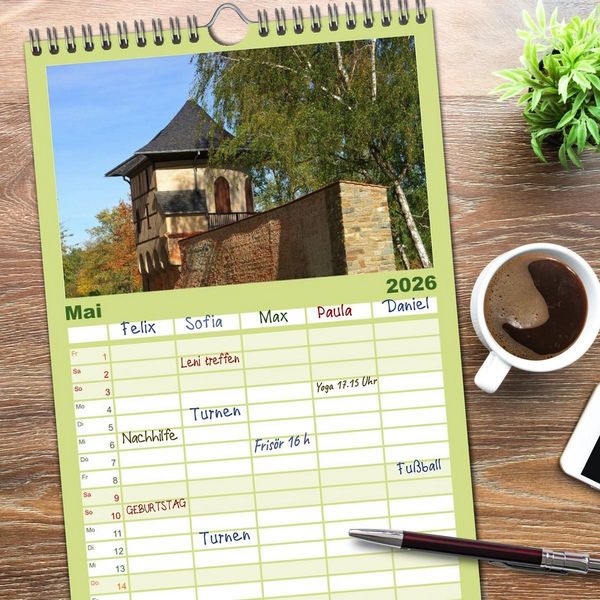 Produktbild: Familienplaner 2026 - Zwickau - Stadt an der Mulde mit 5 Spalten (Wandkalender, 21 x 45 cm) CALVENDO