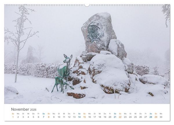 Produktbild: Oberhof - Urlaubsparadies am Rennsteig (hochwertiger Premium Wandkalender 2026 DIN A2 quer), Kunstdruck in Hochglanz